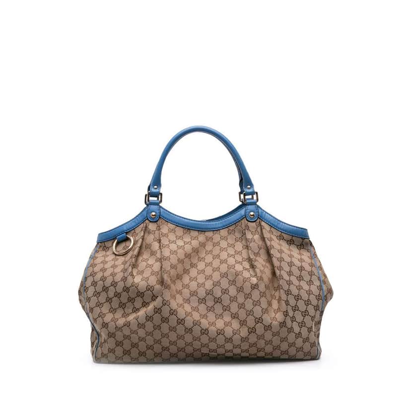 Gucci Large GG Canvas Sukey Tote Brown Canvas Good condition - Front View