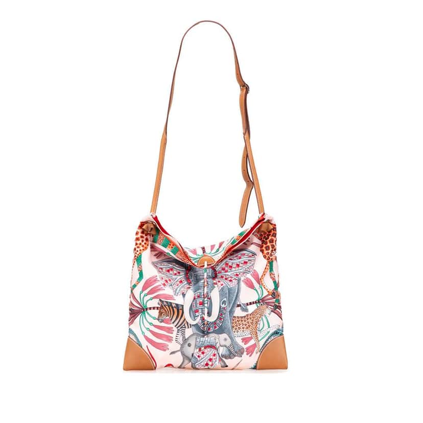 Hermès Silk La Marche Du Zambeze Silky City 33 Pink Silk Good condition - Front View