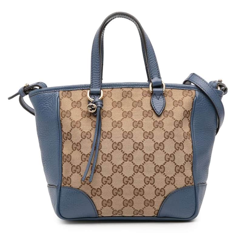 Gucci Small GG Canvas Bree Satchel Brown Canvas Good condition - Front View