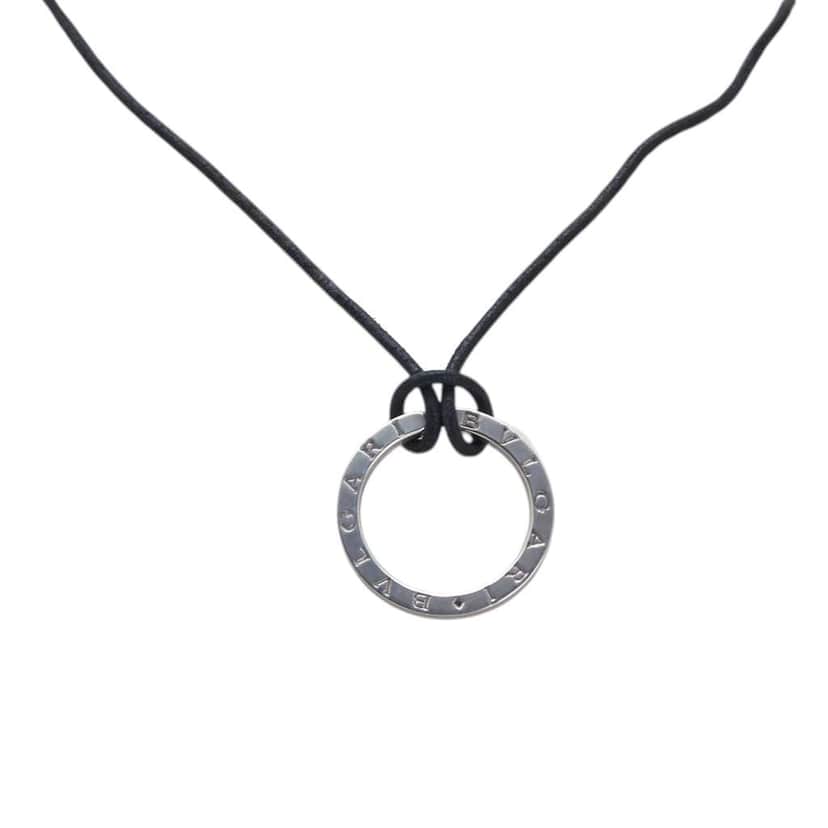 Bvlgari Sterling Silver Bvlgari Bvlgari Key Ring Pendant Necklace Silver Silver Good condition - Front View