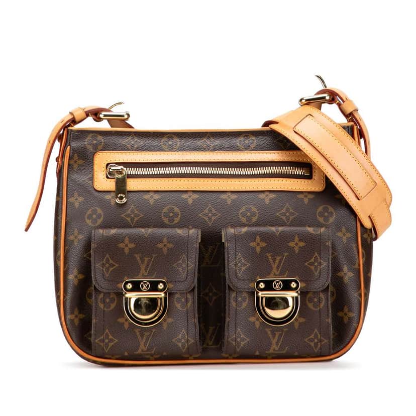 Louis Vuitton Monogram Hudson GM Brown Good condition - Front View