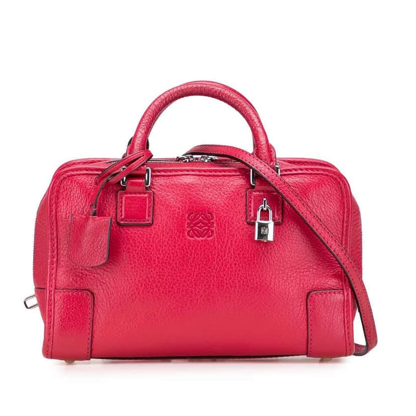 Loewe Leather Amazona 23 Pink Leather Good condition - Front View
