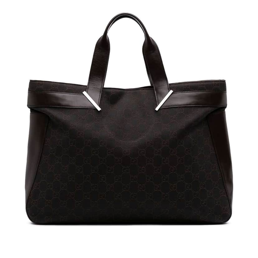Gucci GG Denim Tote Brown Denim Good condition - Front View