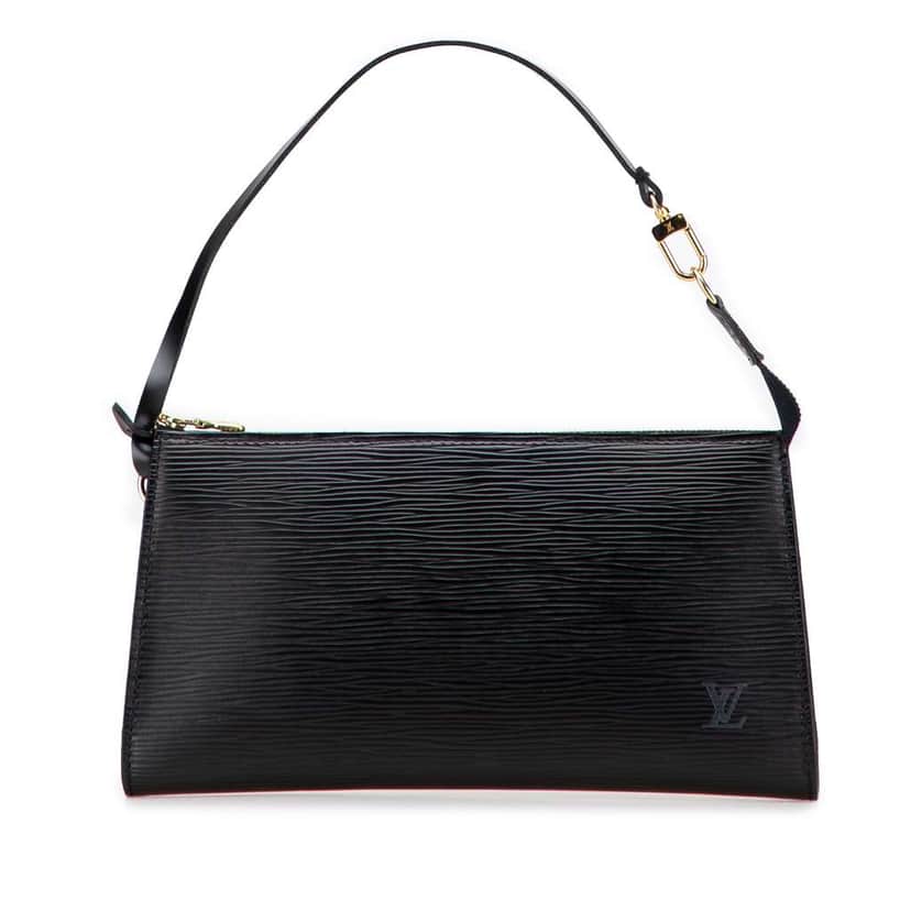 Louis Vuitton Epi Pochette Accessoires Black Leather Good condition - Front View