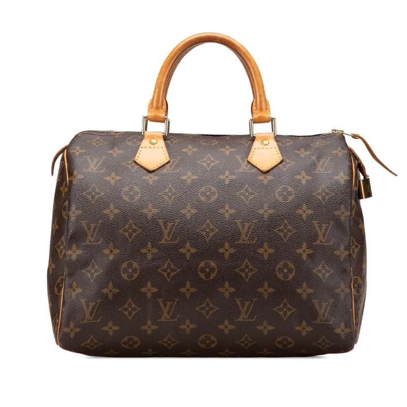 Louis Vuitton Monogram Speedy 30 Brown Canvas Good condition - Front View