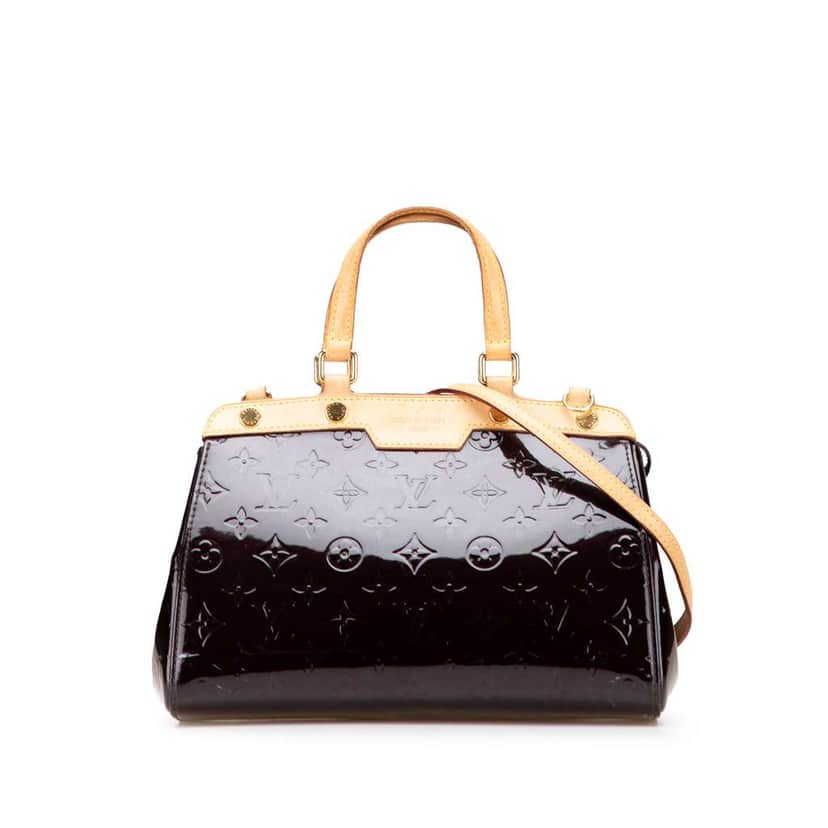 Louis Vuitton Monogram Vernis Brea PM Purple Leather Good condition - Front View