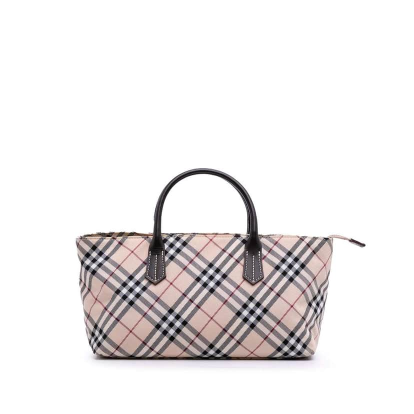 Burberry Nova Check Canvas Handbag Brown Canvas Good condition - Front View