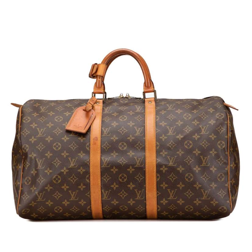 Louis Vuitton Monogram Keepall 50 Brown Fair condition - Front View