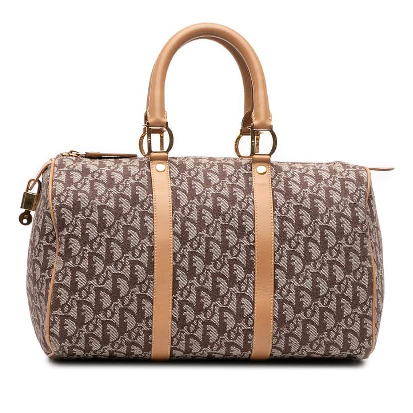Dior Diorissimo Trotter Canvas Boston Brown Canvas Good condition - Front View