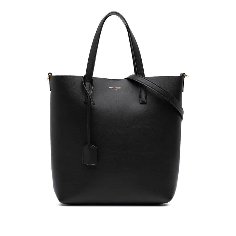 Saint Laurent Toy Leather North South Shopping Tote Black Leather Good condition - Front View