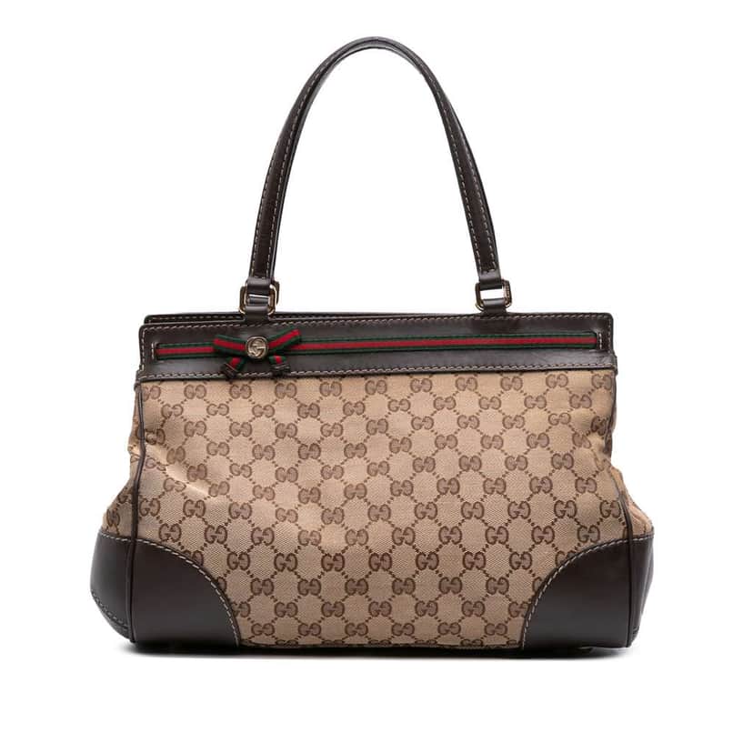 Gucci GG Canvas Mayfair Tote Brown Canvas Good condition - Front View