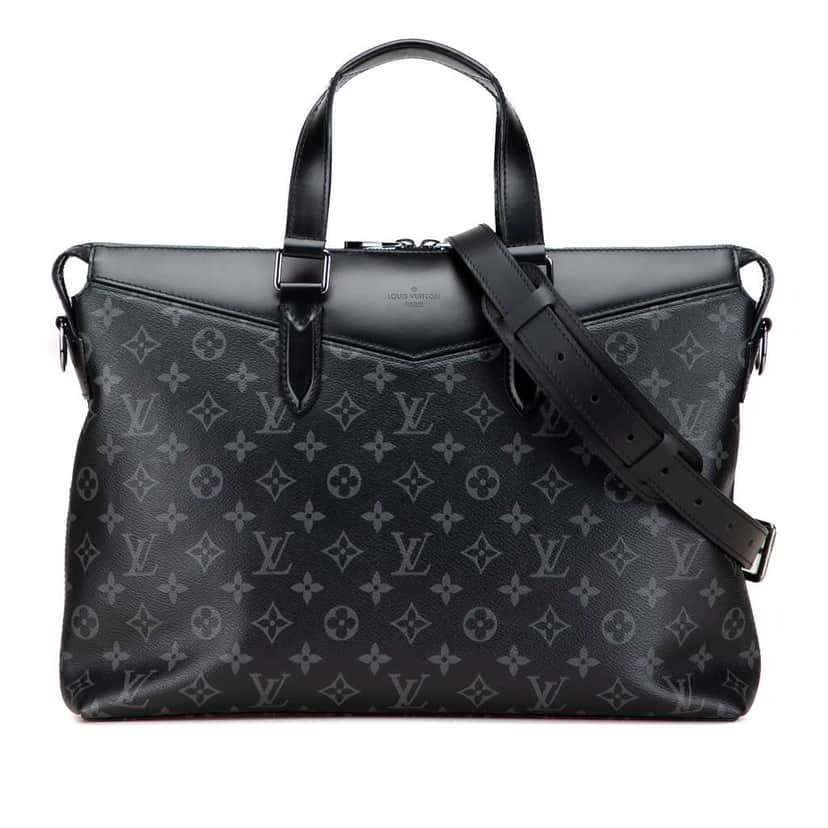 Louis Vuitton Monogram Eclipse Explorer Business Bag Black Good condition - Front View