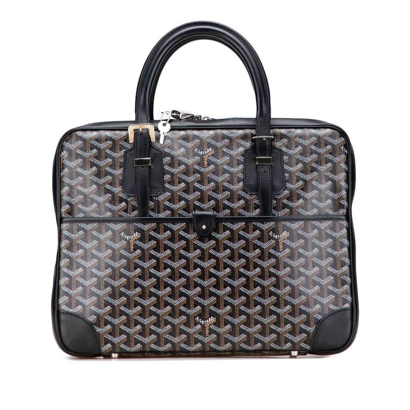 Goyard Goyardine Ambassade PM Black Canvas Good condition - Front View