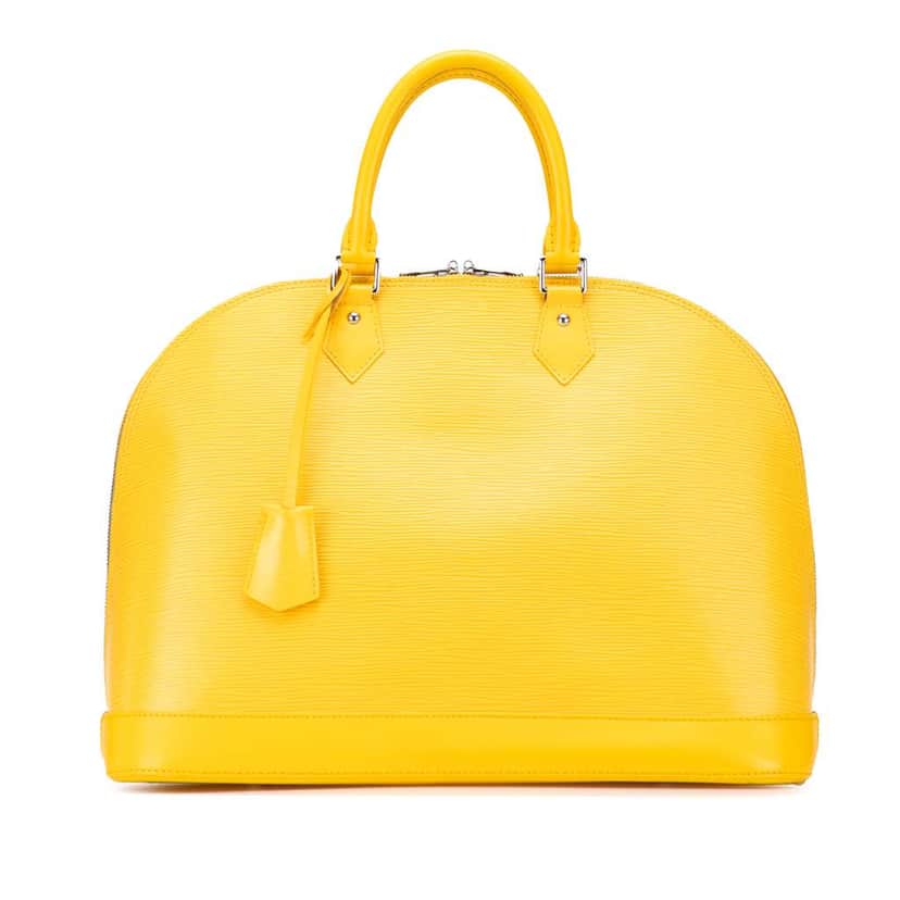 Louis Vuitton Epi Alma GM Yellow Leather Fair condition - Front View