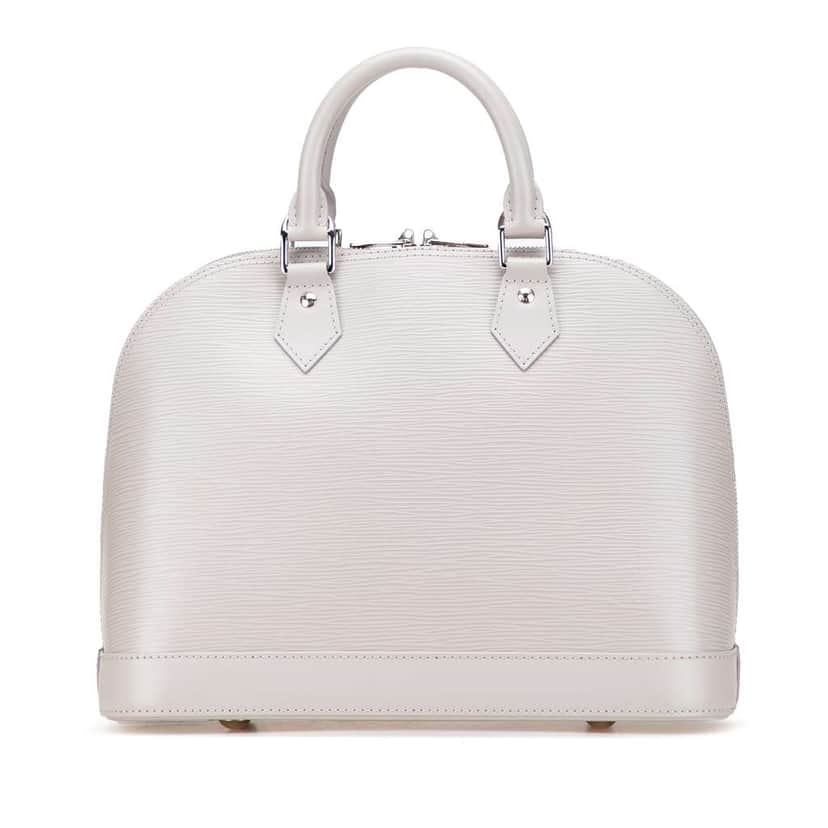 Louis Vuitton Epi Alma PM Grey Leather Good condition - Front View