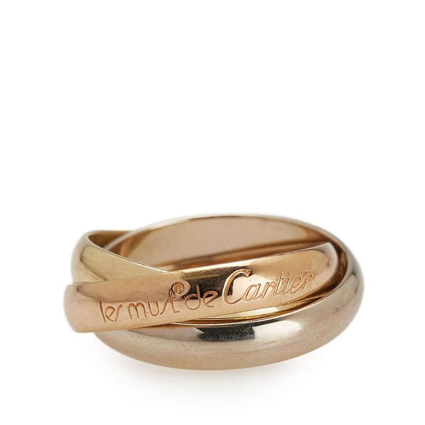 Cartier 18K Tricolor Gold Classic Trinity Ring Gold Gold Good condition - Front View