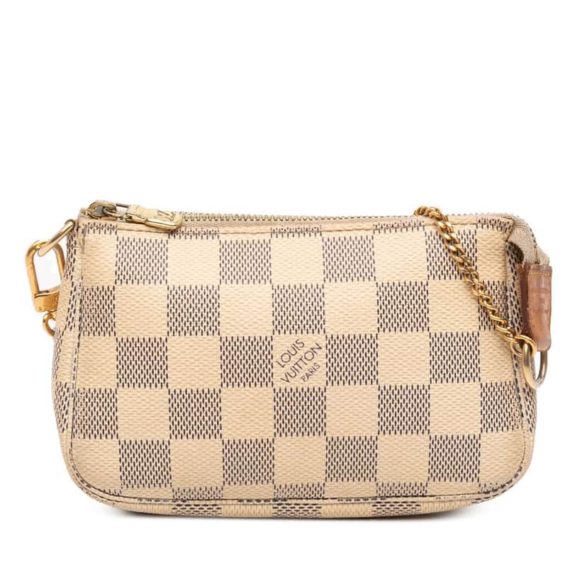 Louis Vuitton Damier Azur Mini Pochette Accessoires White Very good condition - Front View