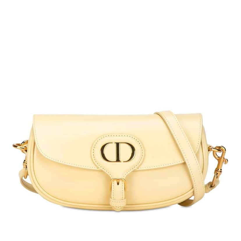 Dior Calfskin Bobby East West Crossbody Yellow Leather Good condition - Front View