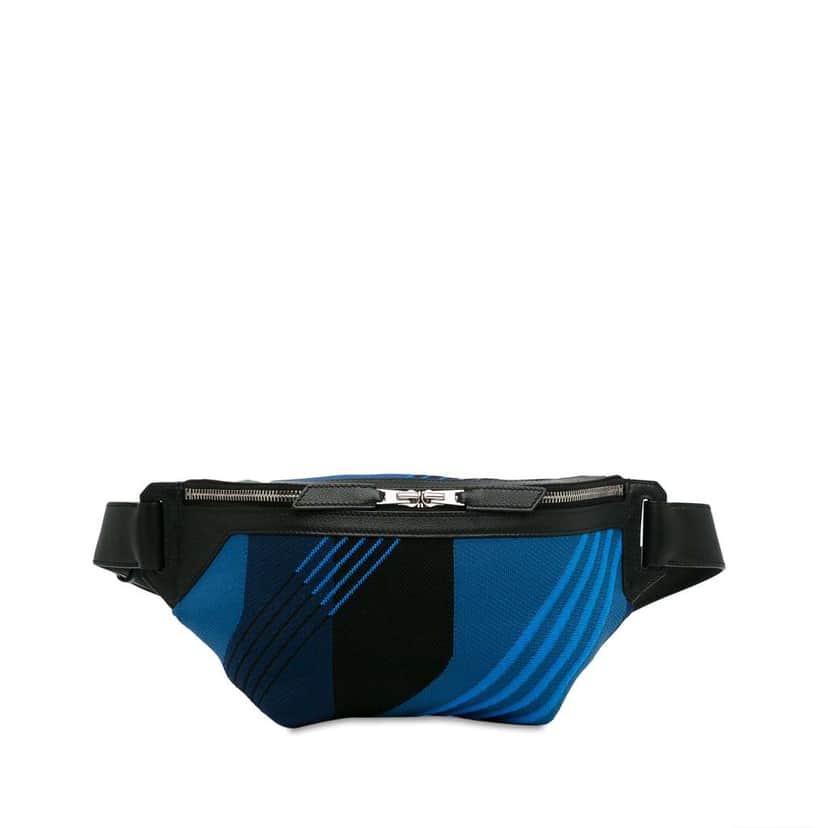 Hermès Canvas Cityslide Belt Bag Blue Canvas Good condition - Front View