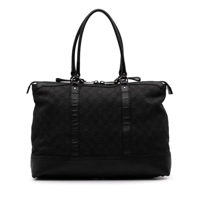 Gucci GG Denim Tote Black Denim Good condition - Front View