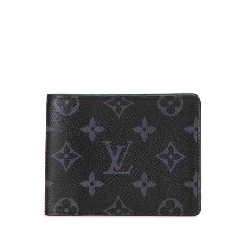 Louis Vuitton Monogram Eclipse Multiple Wallet Black Good condition - Front View