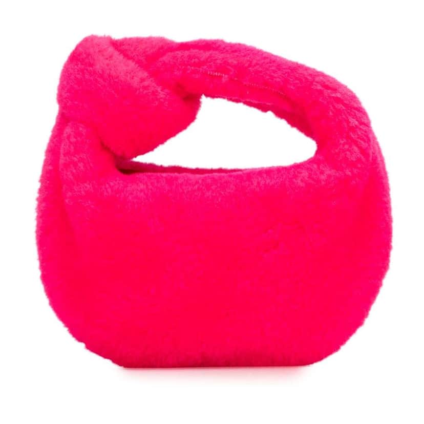 Bottega Veneta Mini Shearling Jodie Pink Very good condition - Front View