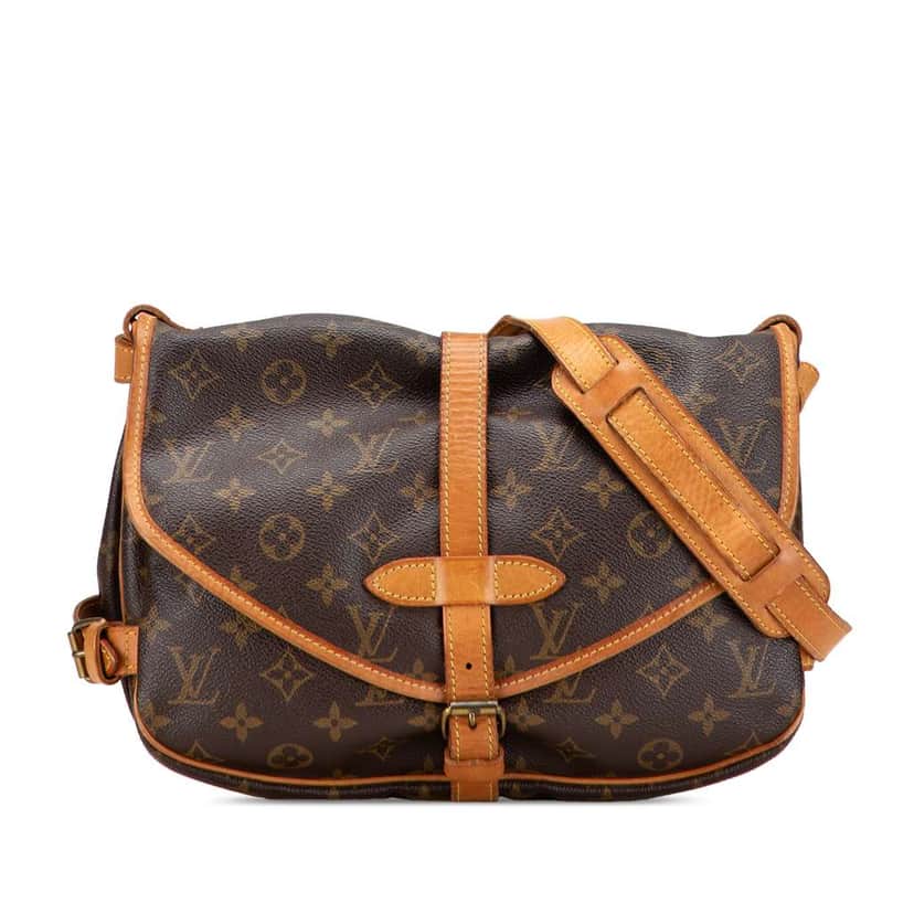 Louis Vuitton Monogram Saumur 25 Brown Good condition - Front View