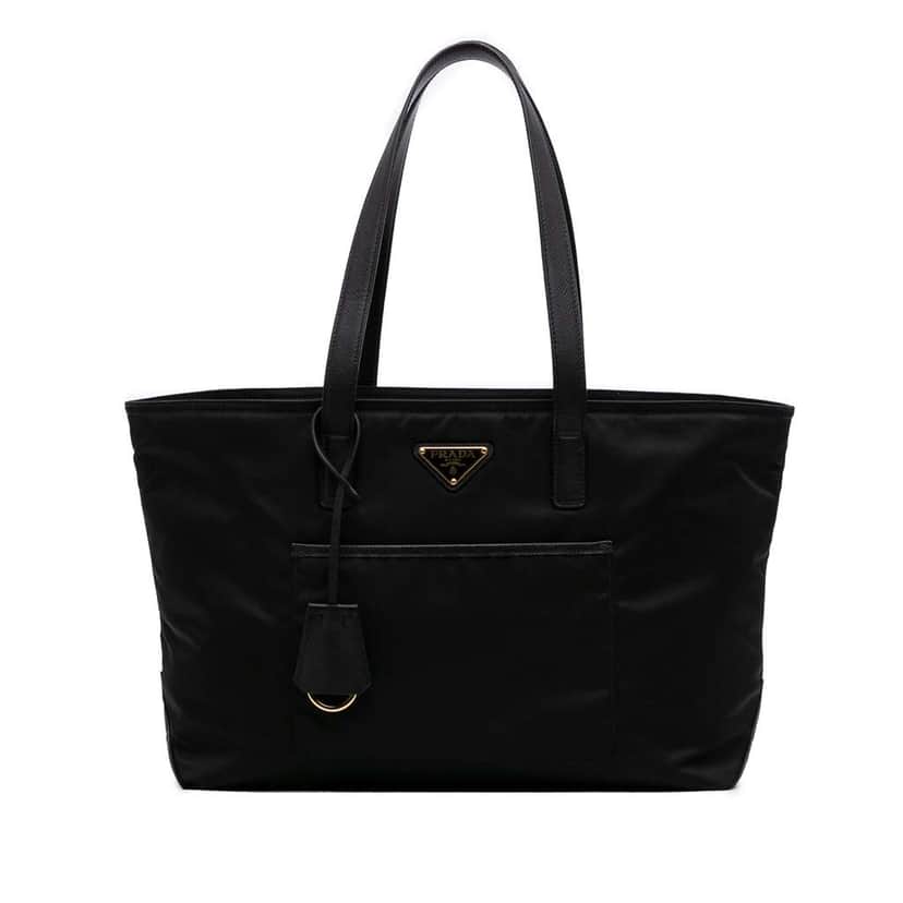 Prada Medium Saffiano Trimmed Re Nylon Re Edition 1978 Tote Black Good condition - Front View