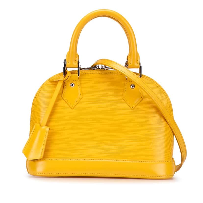 Louis Vuitton Epi Alma BB Yellow Leather Good condition - Front View