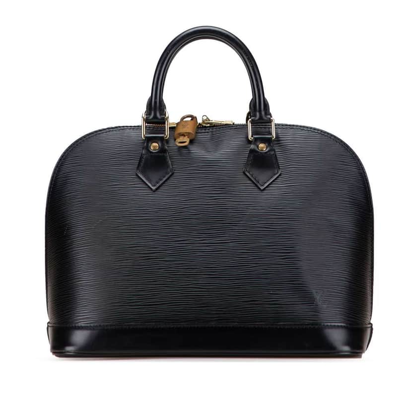 Louis Vuitton Epi Alma PM Black Leather Good condition - Front View