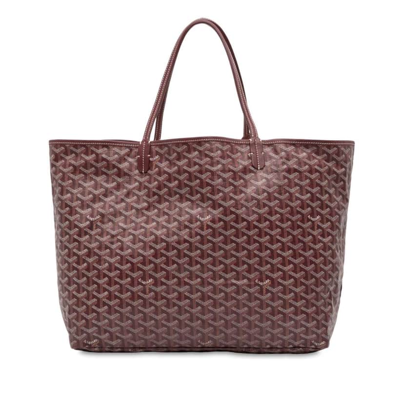 Goyard Goyardine Saint Louis GM Red Canvas Good condition - Front View