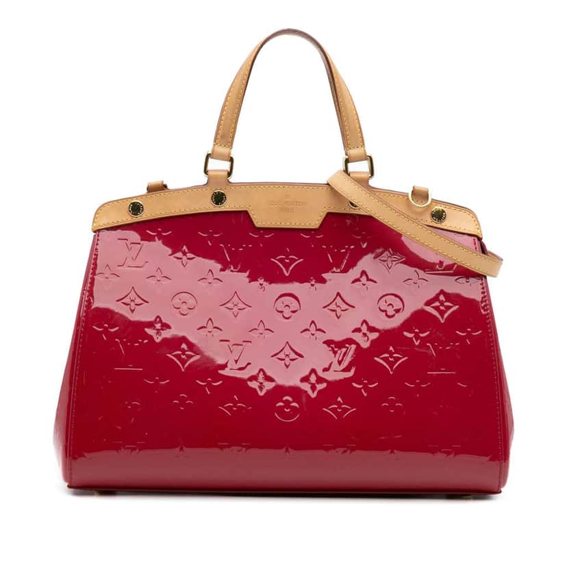 Louis Vuitton Monogram Vernis Brea MM Red Leather Good condition - Front View