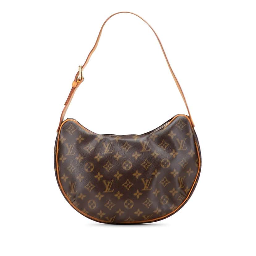 Louis Vuitton Monogram Croissant MM Brown Canvas Good condition - Front View