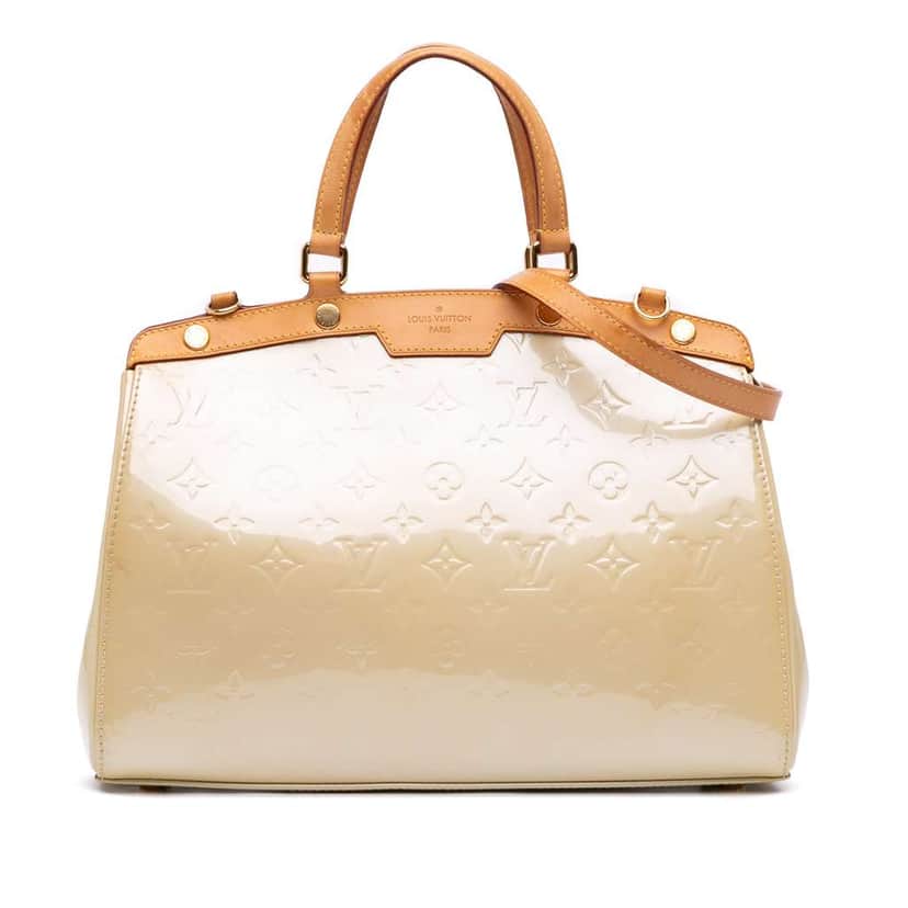 Louis Vuitton Monogram Vernis Brea MM Brown Leather Good condition - Front View