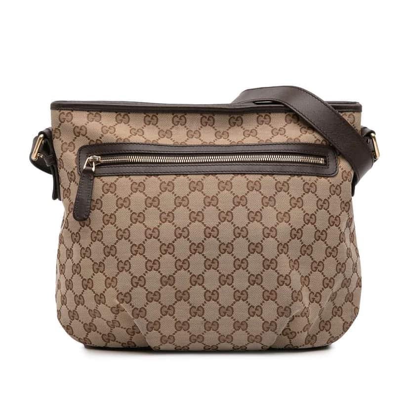 Gucci GG Canvas Crossbody Brown Canvas Good condition - Front View
