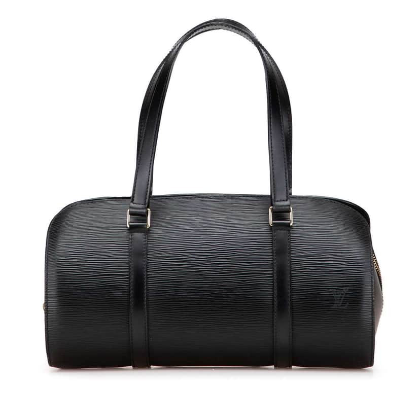 Louis Vuitton Epi Soufflot Black Leather Good condition - Front View