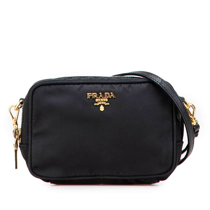 Prada Tessuto Camera Bag Black Good condition - Front View