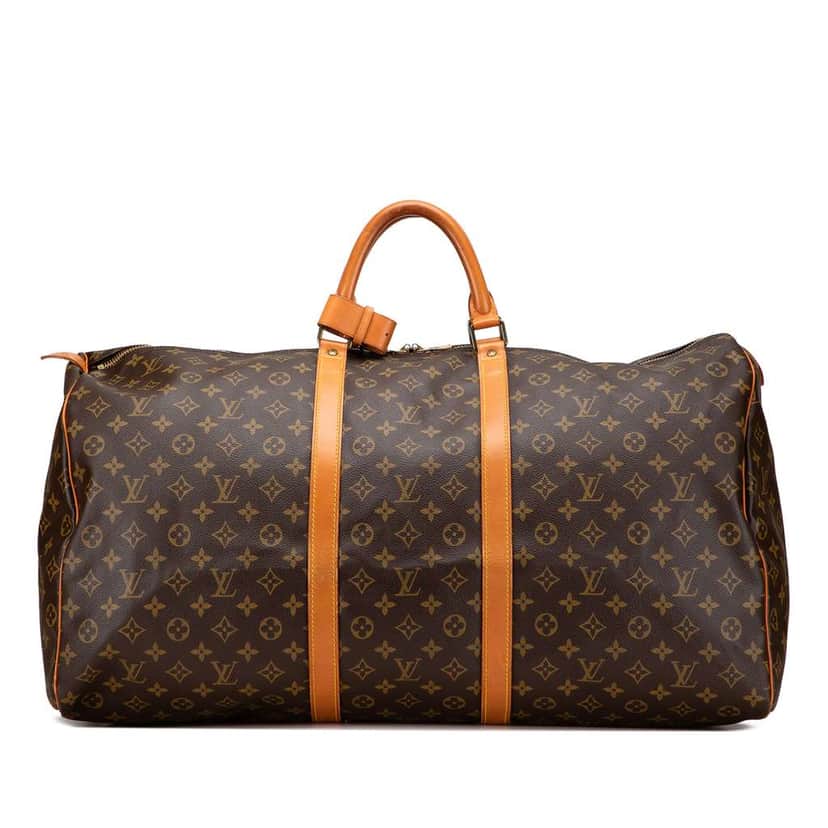 Louis Vuitton Monogram Keepall 60 Brown Good condition - Front View
