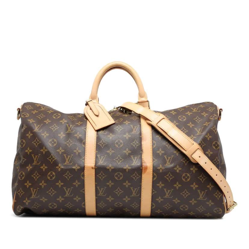 Louis Vuitton Monogram Keepall Bandouliere 50 Brown Good condition - Front View