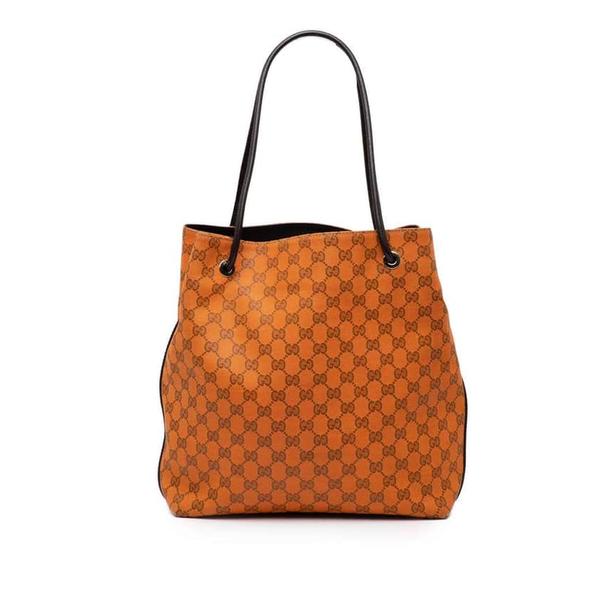 Gucci GG Canvas Gifford Tote Orange Canvas Good condition - Front View