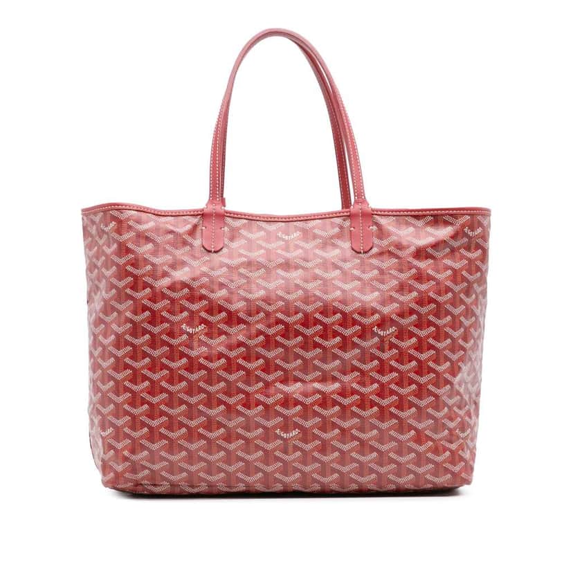 Goyard Goyardine Saint Louis PM Red Canvas Good condition - Front View