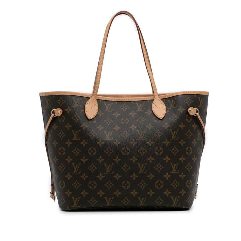 Louis Vuitton Monogram Neverfull MM Brown Good condition - Front View
