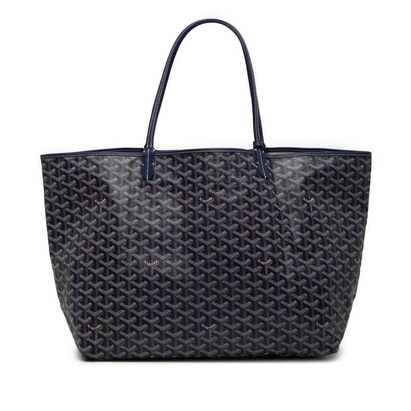 Goyard Goyardine Saint Louis GM Blue Canvas Good condition - Front View