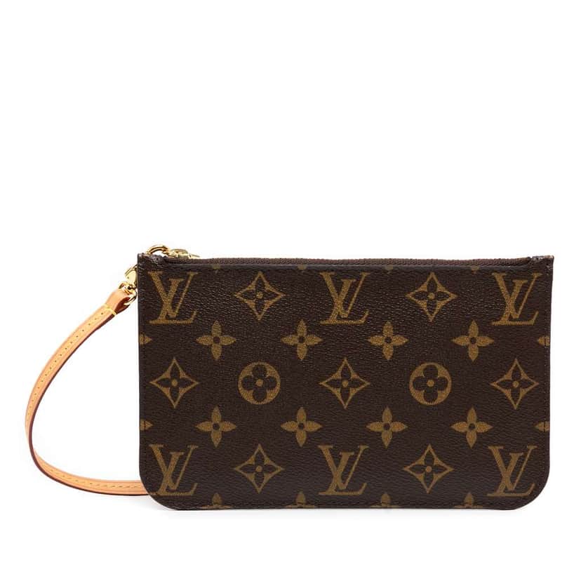 Louis Vuitton Monogram Neverfull Pochette PM Brown Good condition - Front View