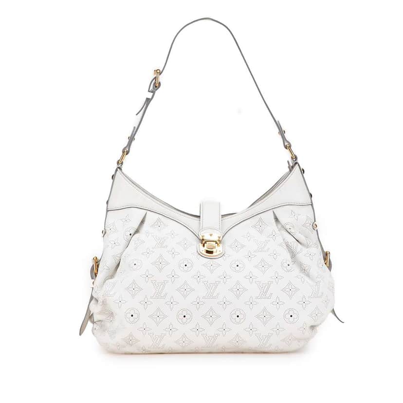 Louis Vuitton Monogram Mahina XS White Leather Good condition - Front View