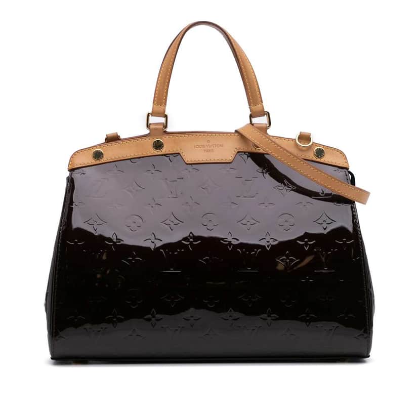 Louis Vuitton Monogram Vernis Brea MM Purple Leather Good condition - Front View