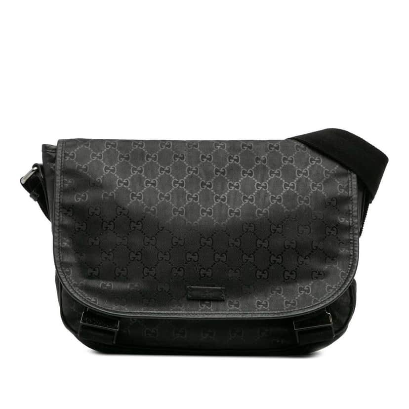 Gucci GG Imprime Crossbody Black Canvas Good condition - Front View