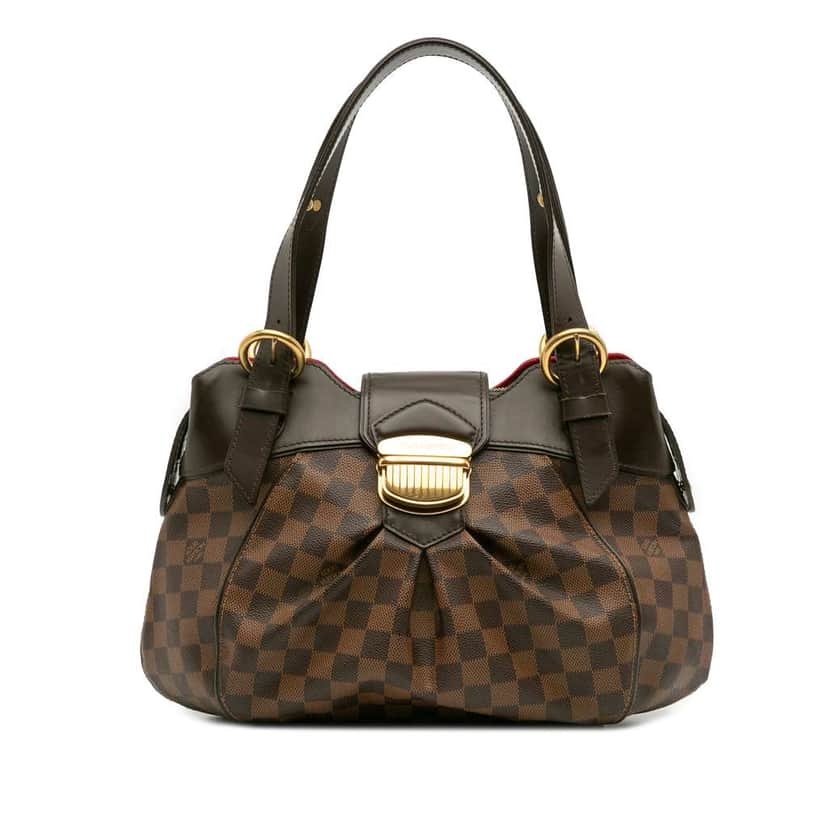 Louis Vuitton Damier Ebene Sistina PM Brown Canvas Good condition - Front View