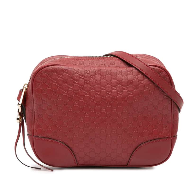 Gucci Microguccissima Bree Crossbody Red Leather Good condition - Front View