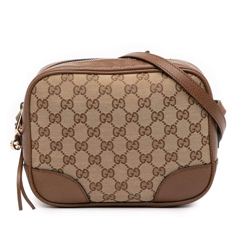 Gucci GG Canvas Bree Crossbody Brown Canvas Good condition - Front View